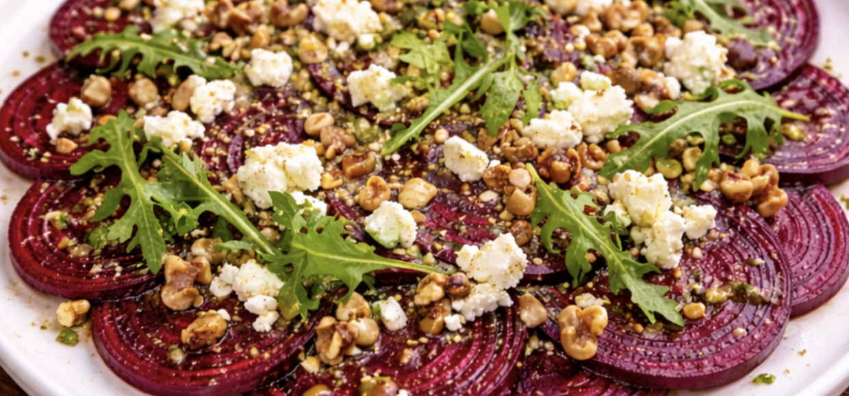 Rote-Bete-Carpaccio mit Feta und Walnüssen_7