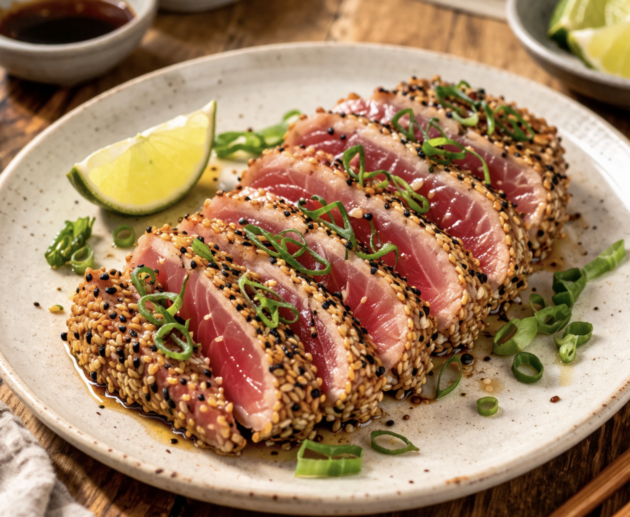 Gegrillter Thunfisch mit Sesamkruste_7