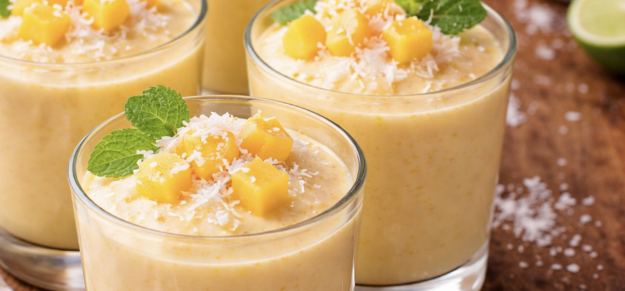 Mango-Mousse mit Kokosflocken_7