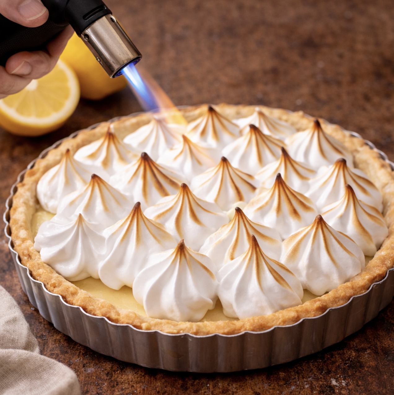 Zitronentarte mit Baiserhaube_7