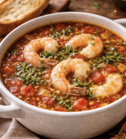 Spanische Garnelensuppe