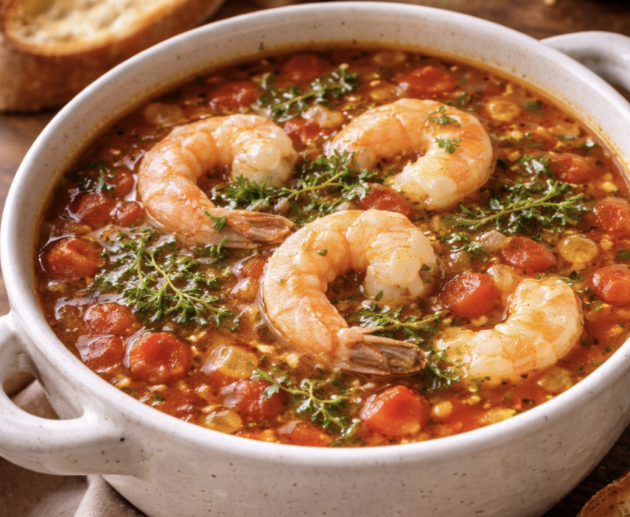 Spanische Garnelensuppe_7