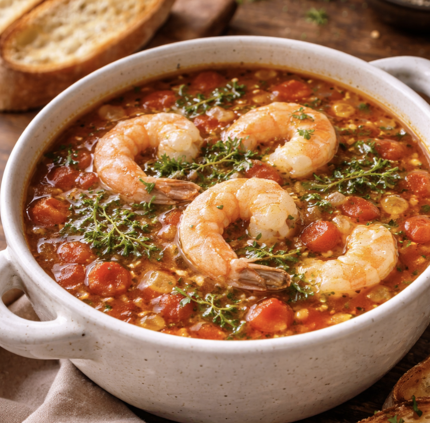 Spanische Garnelensuppe_7