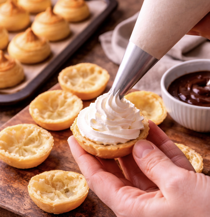 Profiteroles mit Schokoladensauce_7