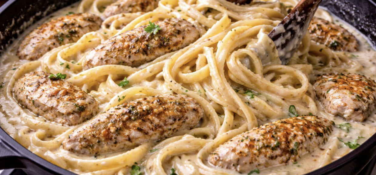 Hähnchen Alfredo Pasta_7