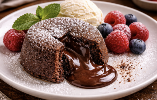 Schokoladenkuchen mit flüssigem Kern_7