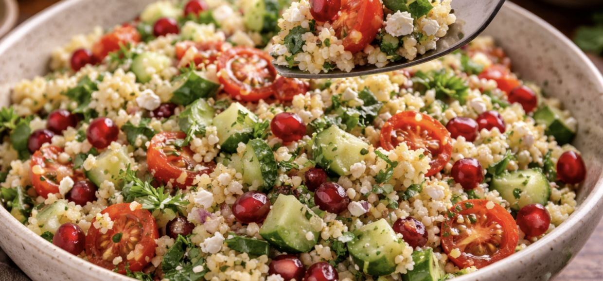 Couscous-Salat mit Granatapfel_7