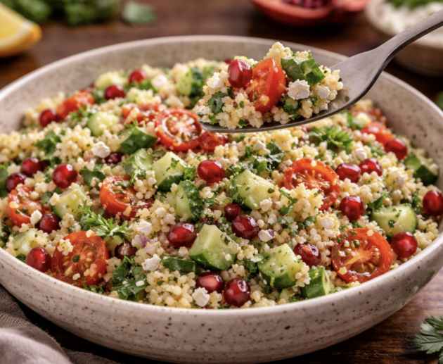 Couscous-Salat mit Granatapfel_7
