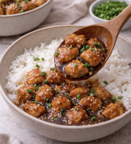 Teriyaki-Hähnchen mit Reis
