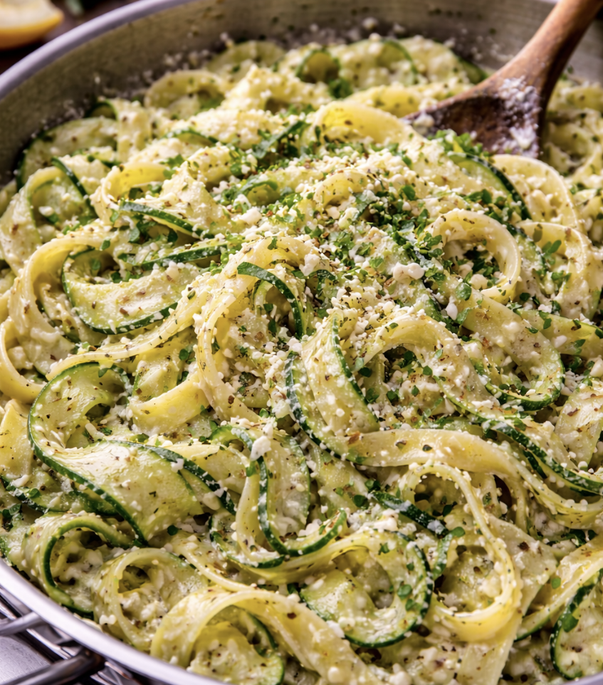 Ricotta & Lemon Zucchini Tagliatelle_8