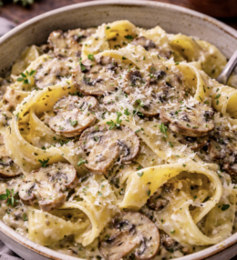 Pappardelle mit Pilzen und Thymian