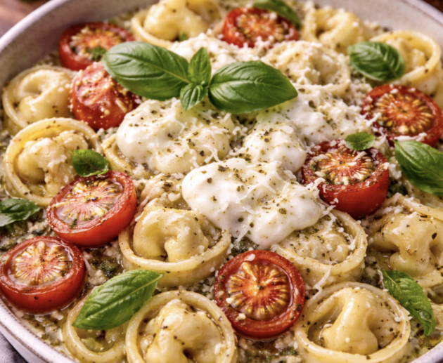 Burrata-Tortellini mit Tomaten und Basilikum_8