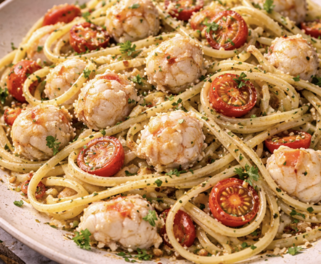 Linguine mit Krabben und Chili_8