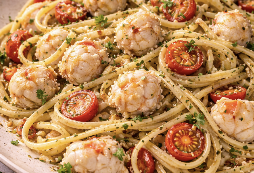 Linguine mit Krabben und Chili_8