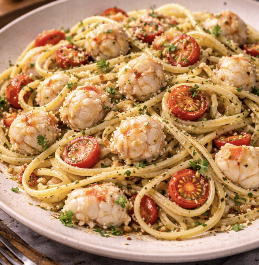 Linguine mit Krabben und Chili_8