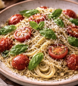 Tomaten-Basilikum-Cappellini