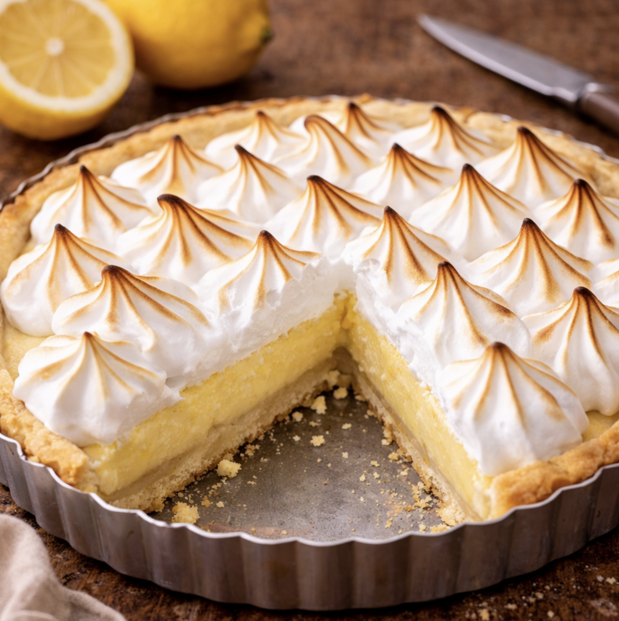 Zitronentarte mit Baiserhaube_8