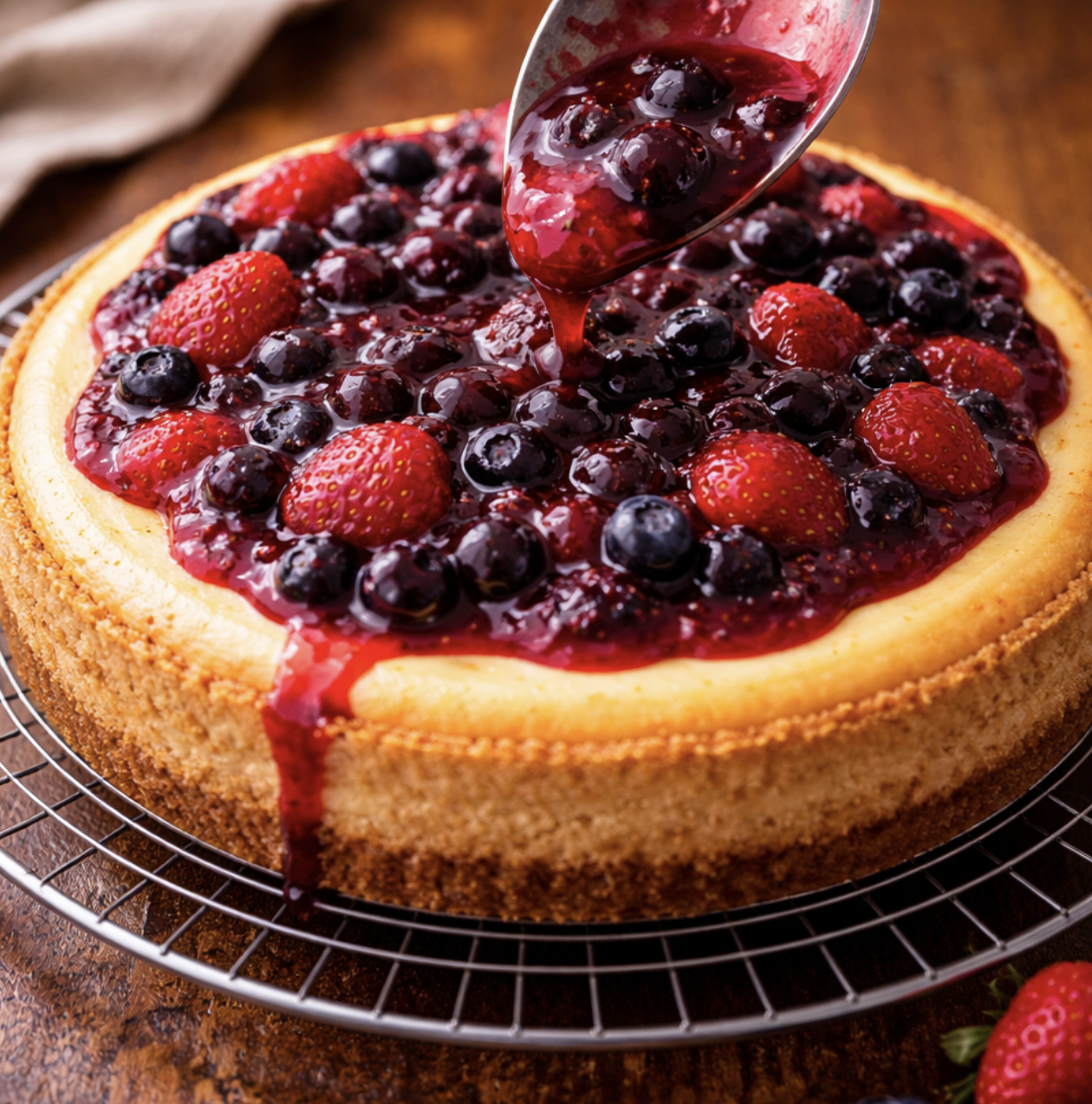 Cheesecake mit Beeren-Topping_8