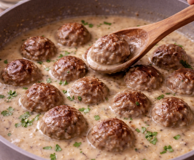 Köttbullar mit Preiselbeeren_8
