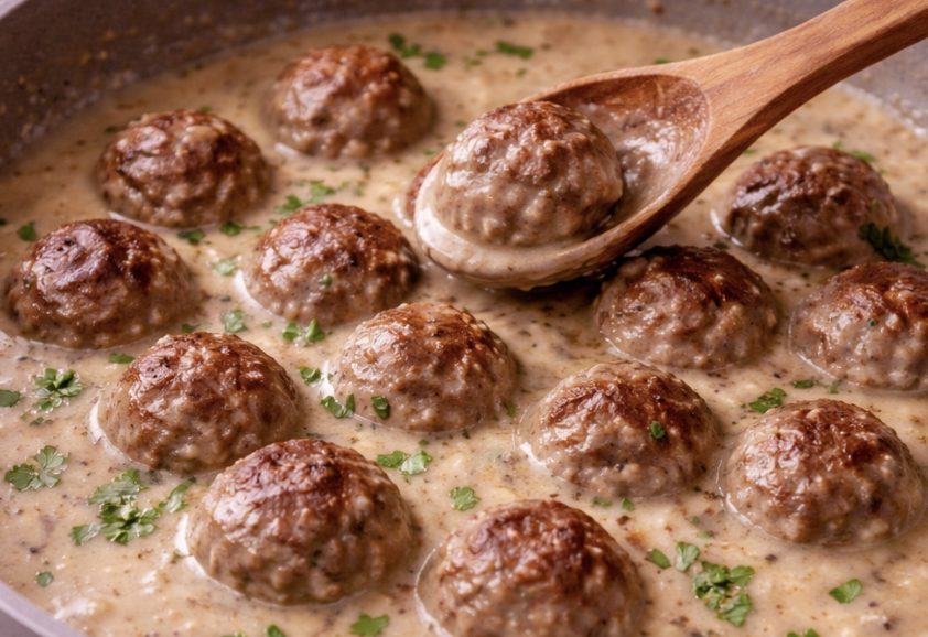 Köttbullar mit Preiselbeeren_8