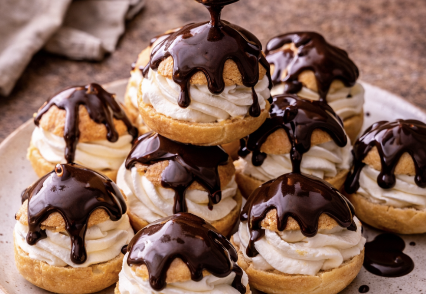 Profiteroles mit Schokoladensauce_8