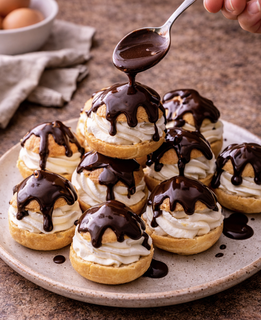Profiteroles mit Schokoladensauce_8