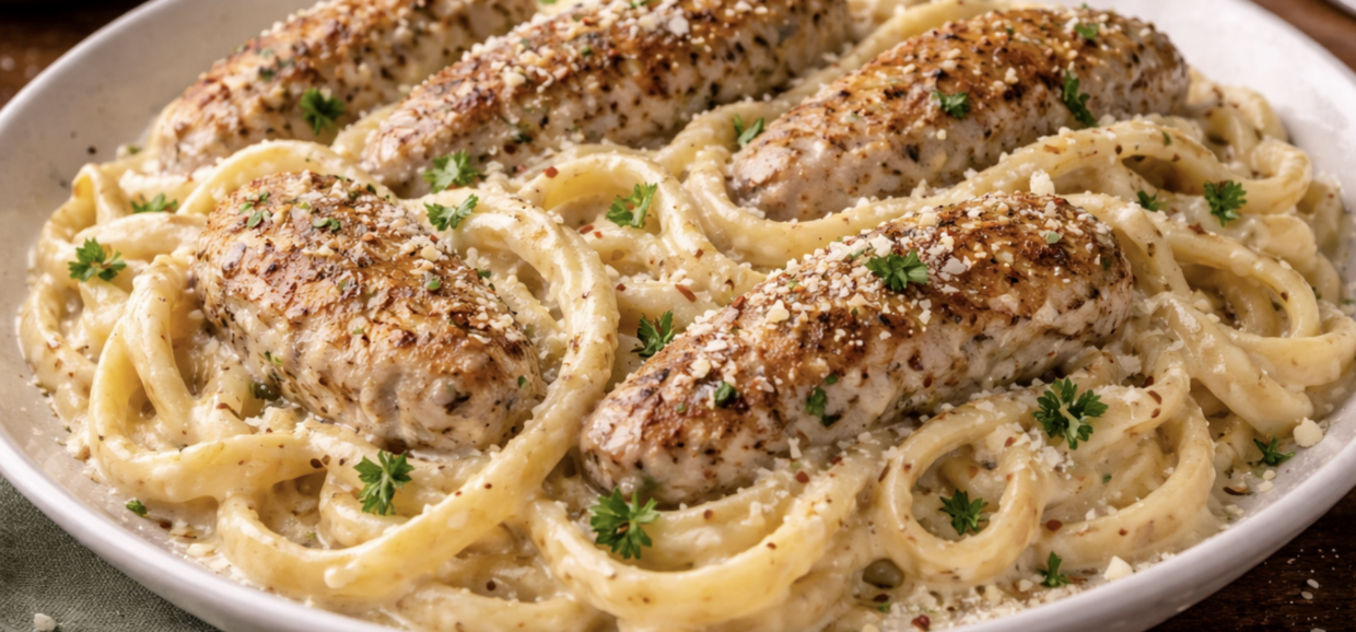 Hähnchen Alfredo Pasta_8