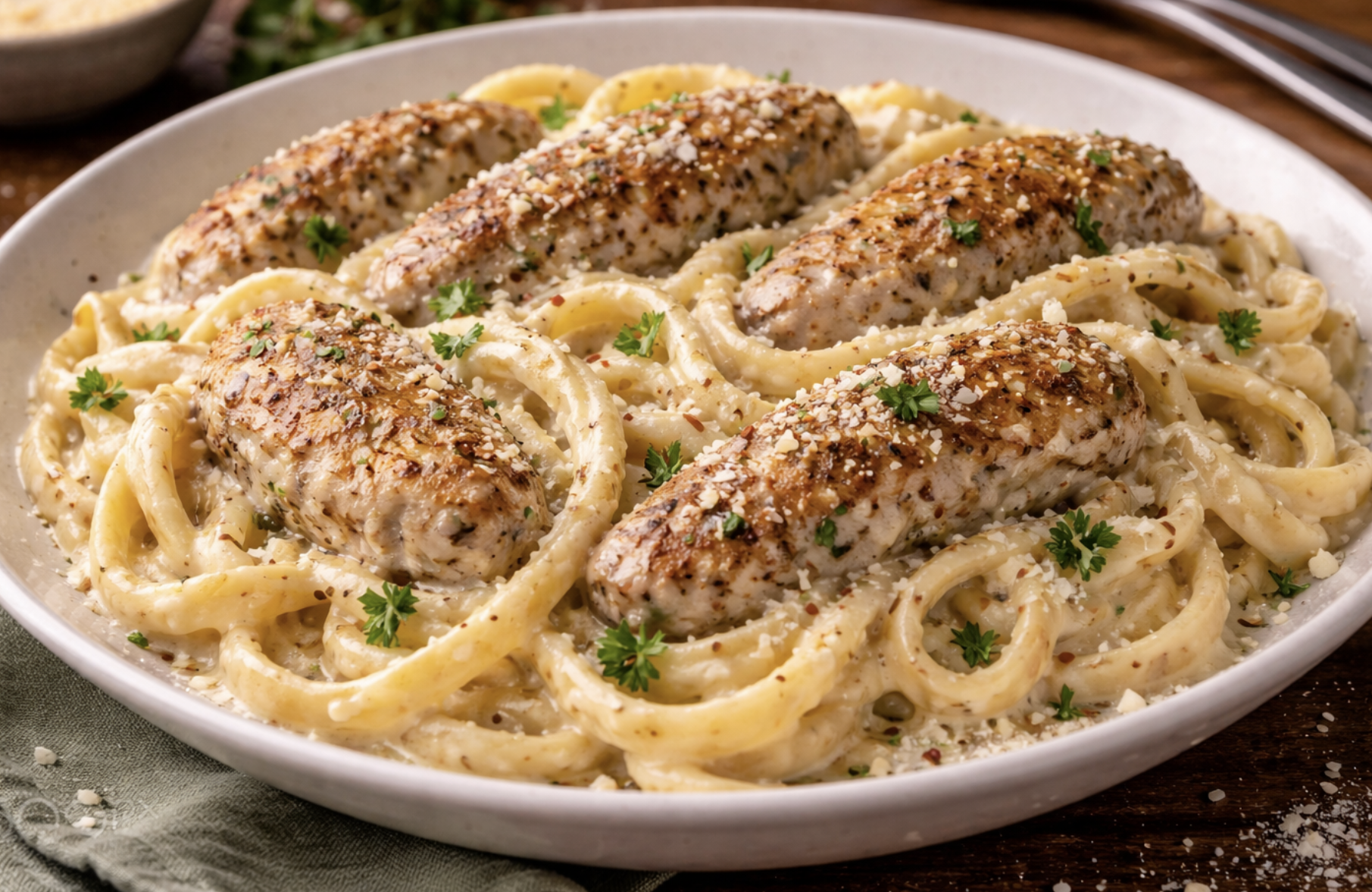 Hähnchen Alfredo Pasta_8