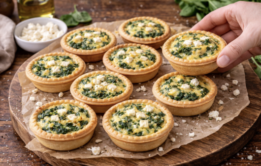 Mini-Quiches mit Spinat und Feta_7