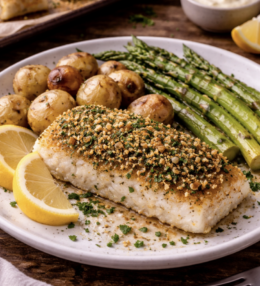 Fischfilet mit Kräuterkruste