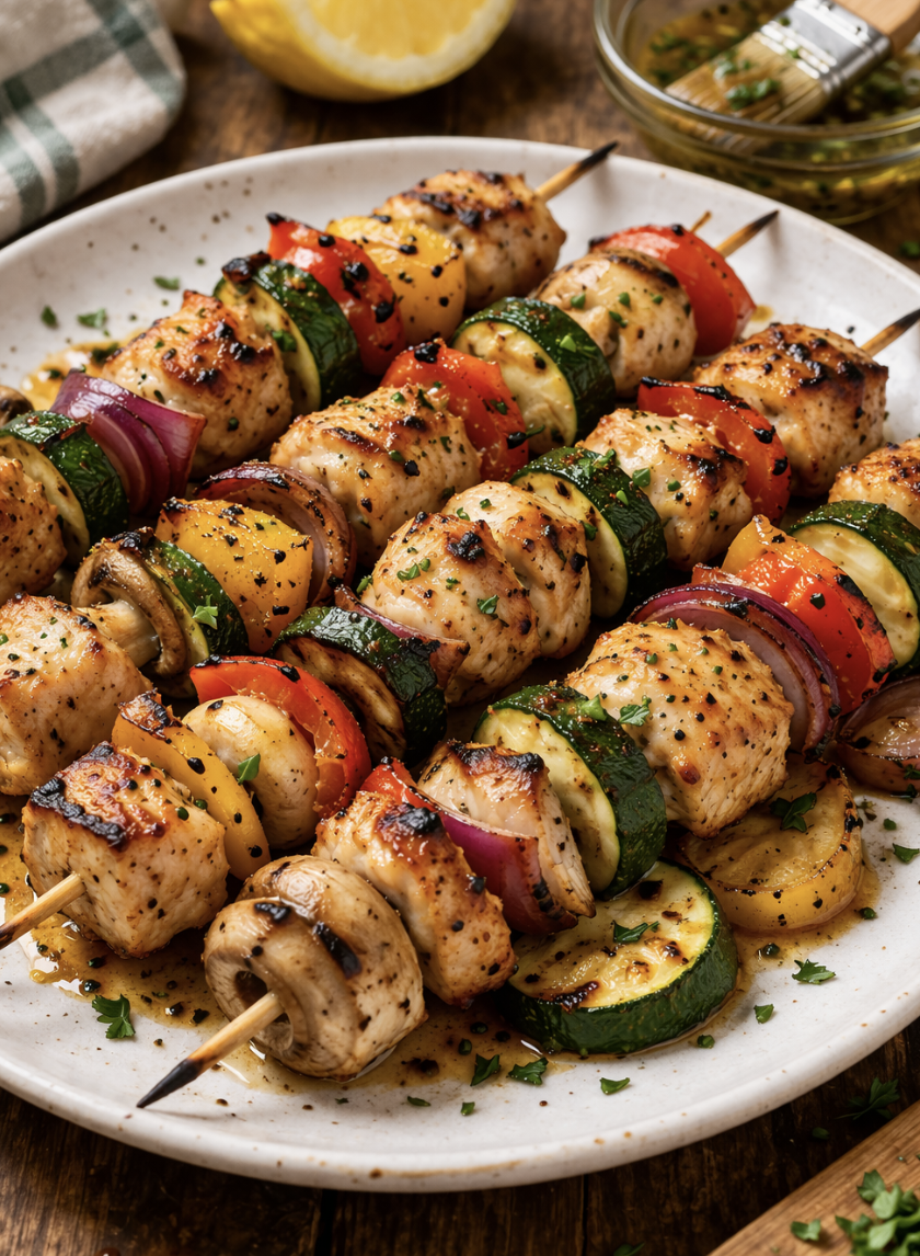 Hähnchenspieße mit Gemüse_7