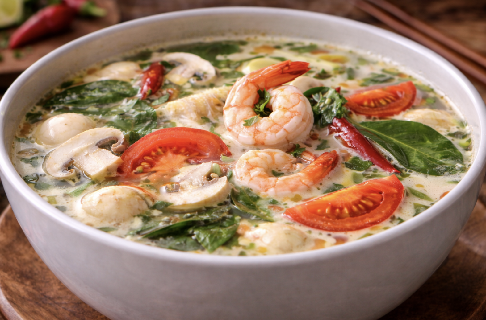 Tom Yum mit Garnelen_8