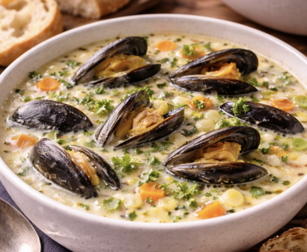 Muschelsuppe mit Weißwein_9