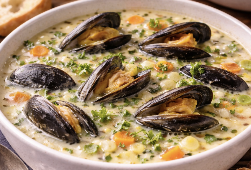 Muschelsuppe mit Weißwein_9