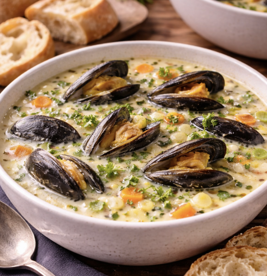 Muschelsuppe mit Weißwein_9