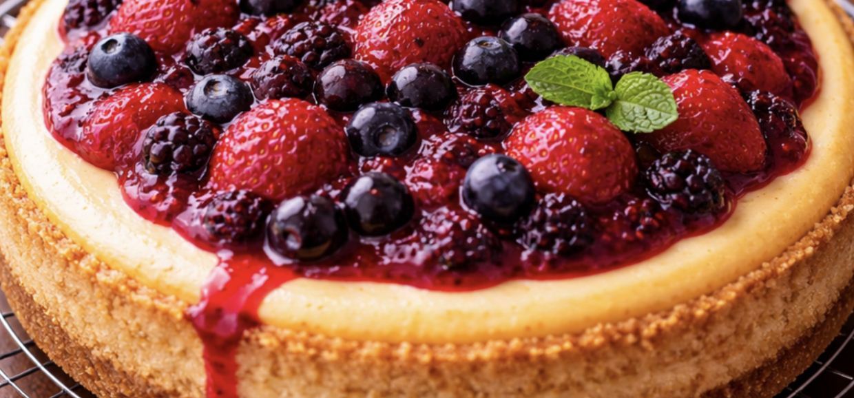 Cheesecake mit Beeren-Topping_9