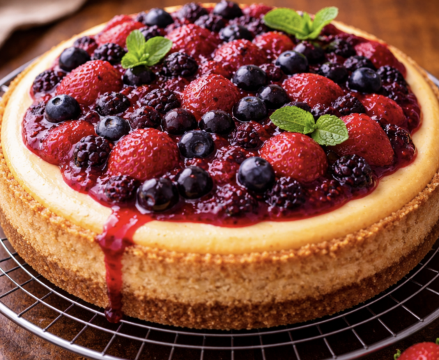 Cheesecake mit Beeren-Topping_9