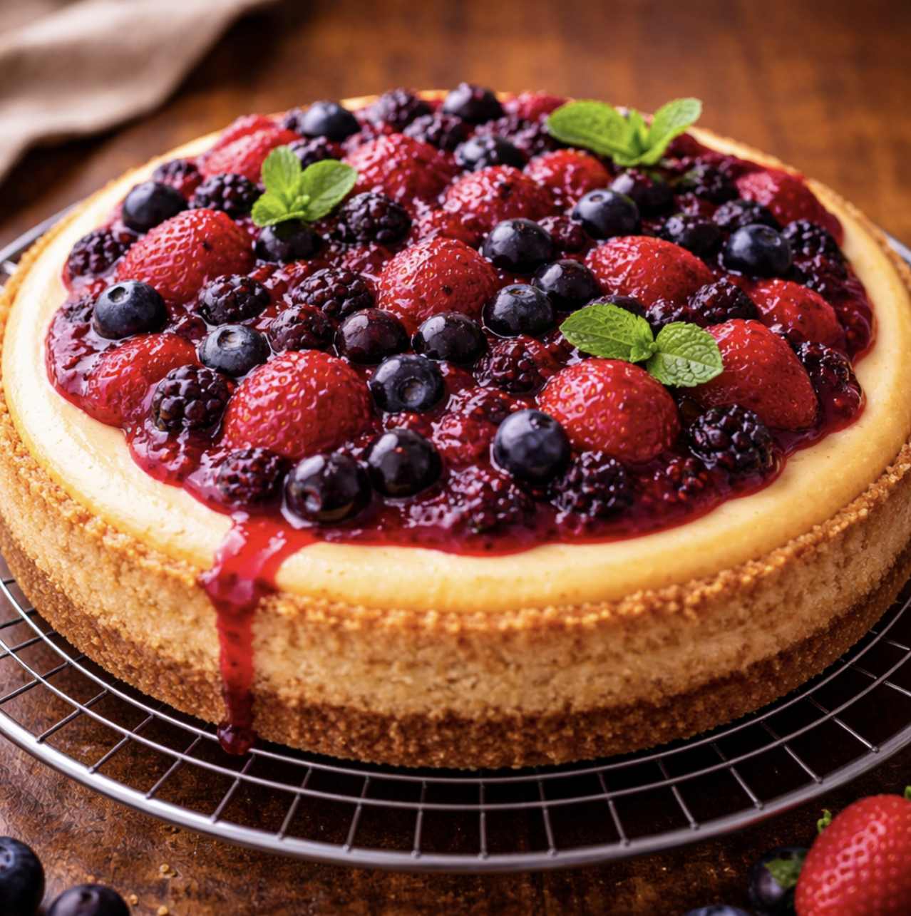 Cheesecake mit Beeren-Topping_9