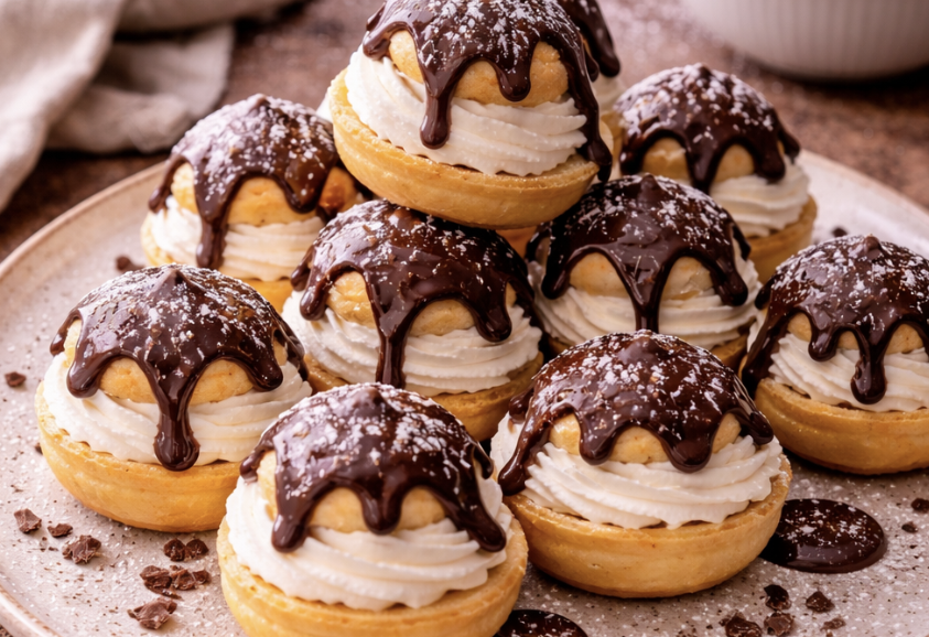 Profiteroles mit Schokoladensauce_9