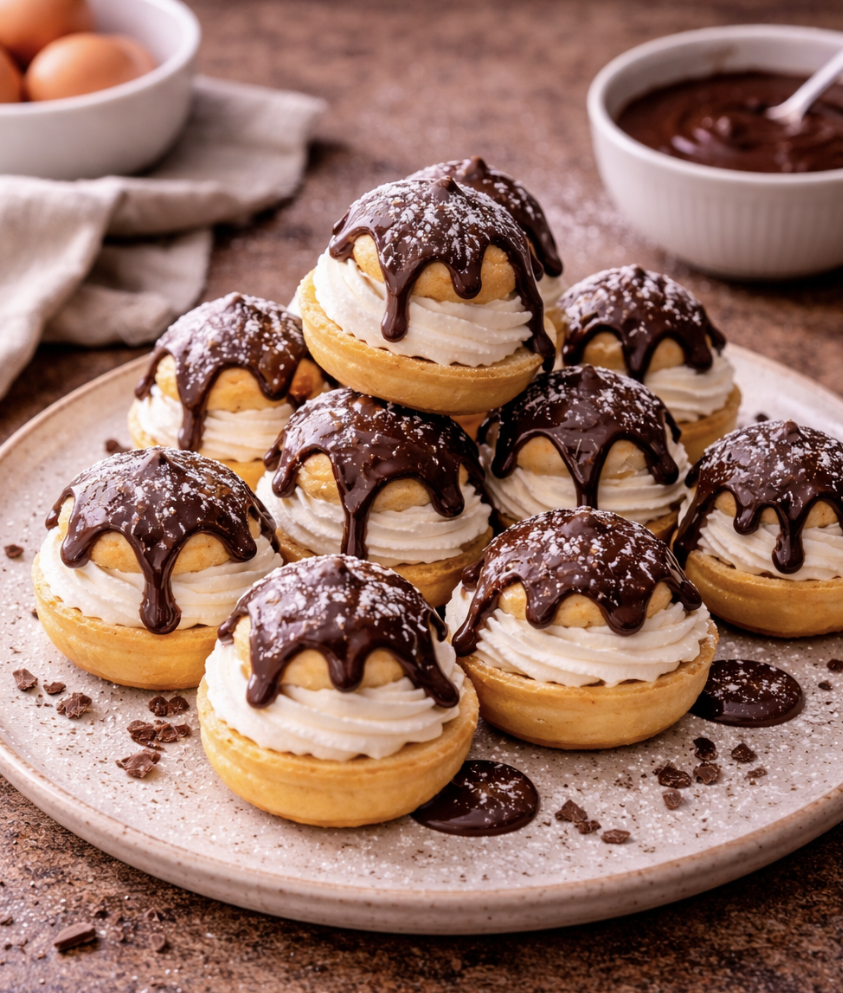 Profiteroles mit Schokoladensauce_9