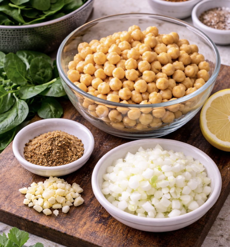 Spinat-Kichererbsen-Suppe mit Knoblauch_1