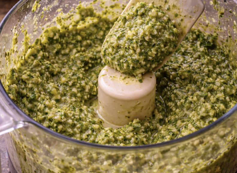 Pasta mit Walnuss-Pesto und Rucola_1