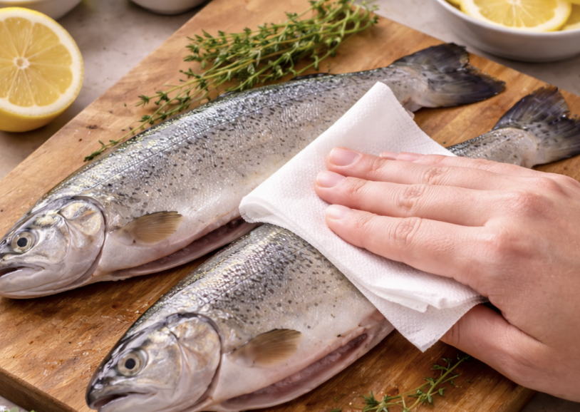 Gebackene Forelle mit Kräutern_1