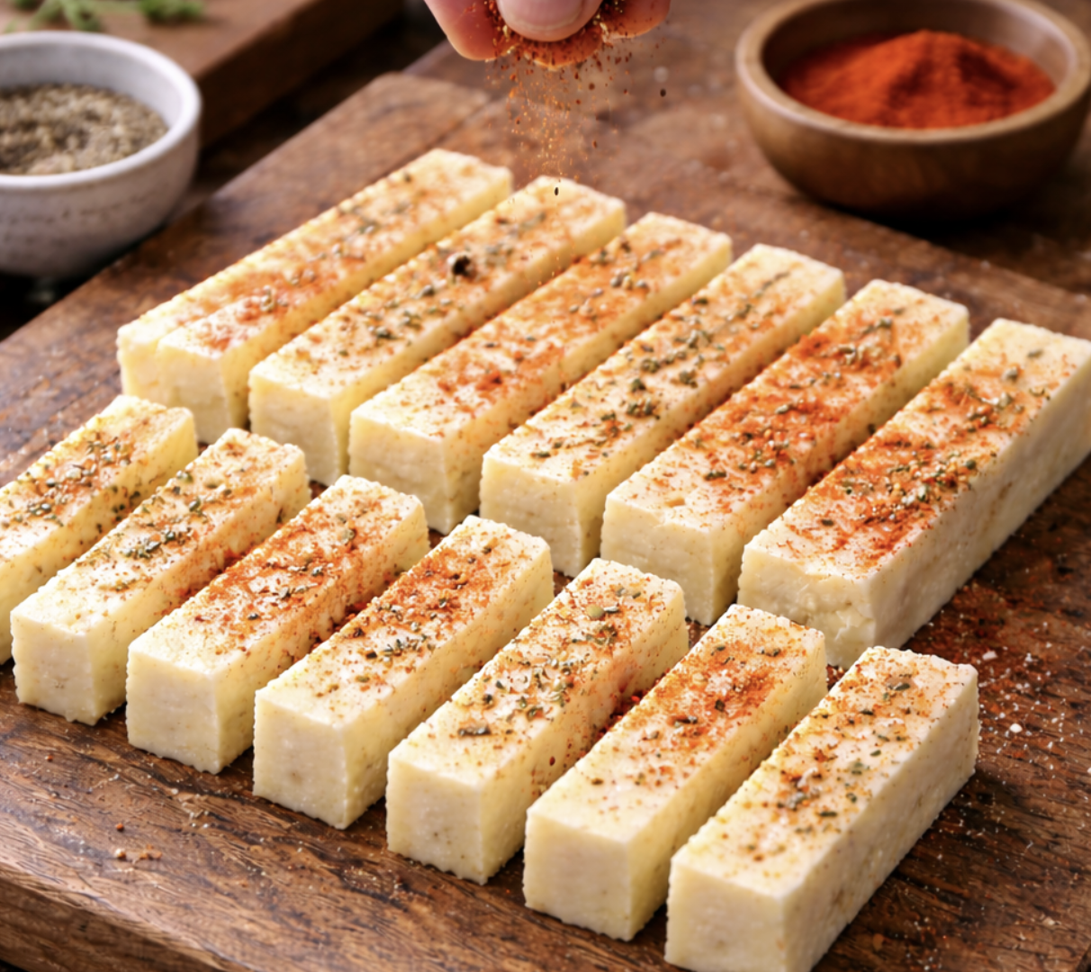 Mit Speck umwickelte Halloumi-Sticks_2
