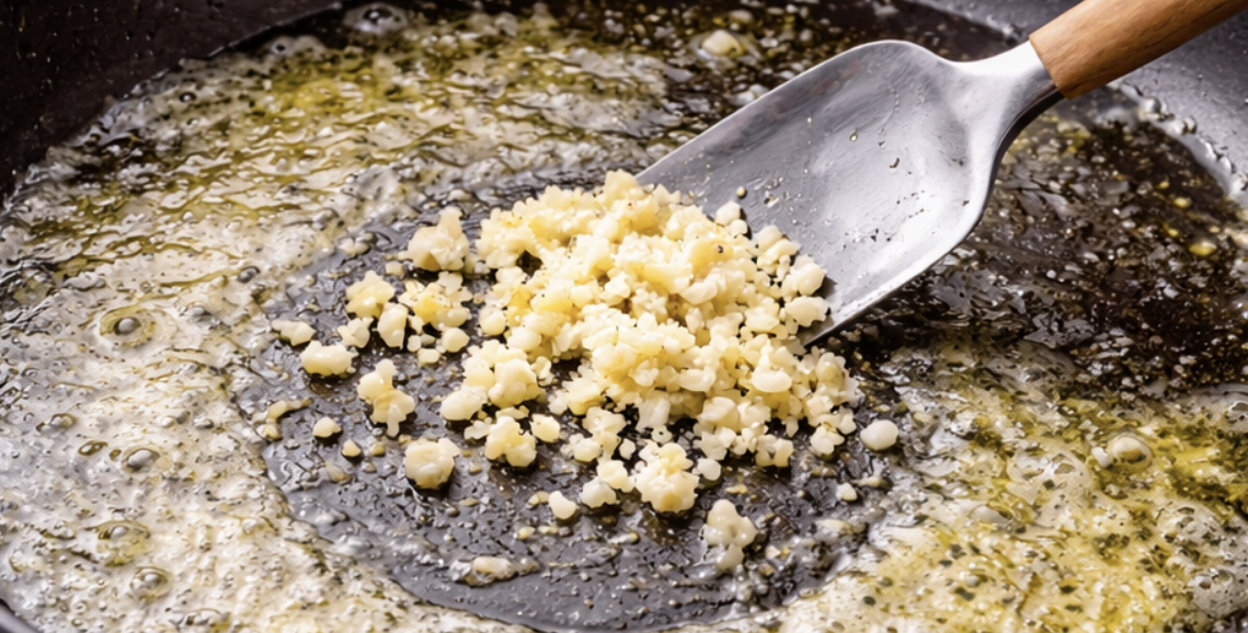 Knoblauchbuttergarnelen mit Chiliflocken in Minilöffeln_2