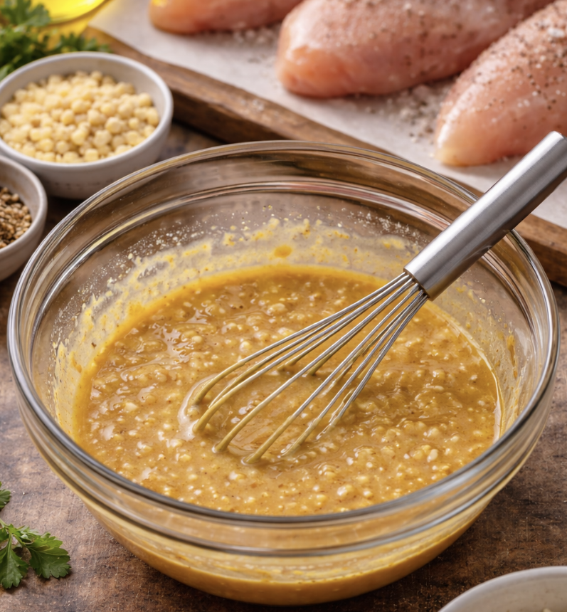 Hähnchen in Honig-Senf-Kruste_2