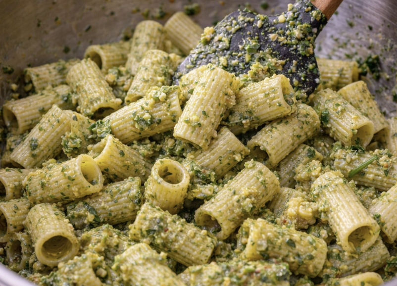 Pasta mit Walnuss-Pesto und Rucola_2