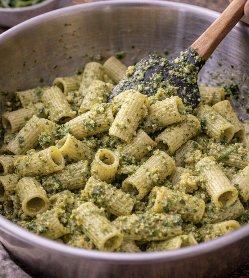Pasta mit Walnuss-Pesto und Rucola_2