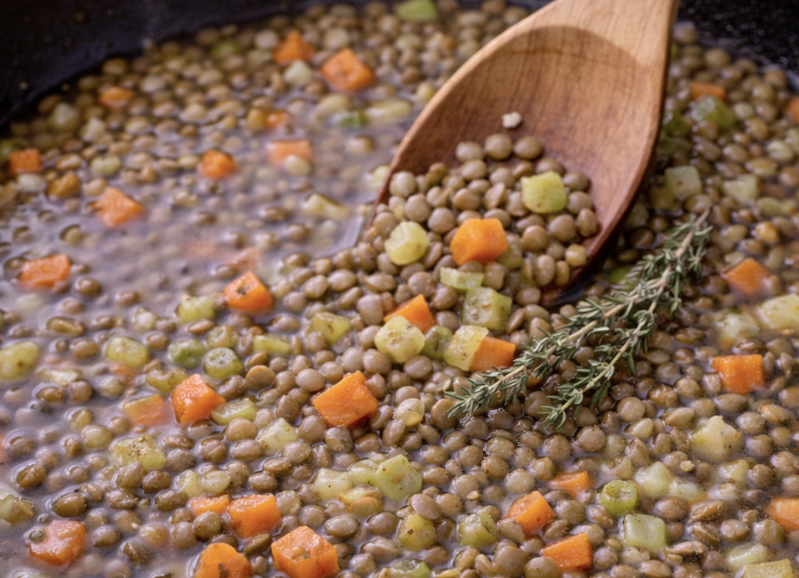 Kabeljau auf Linsen-Gemüse_2