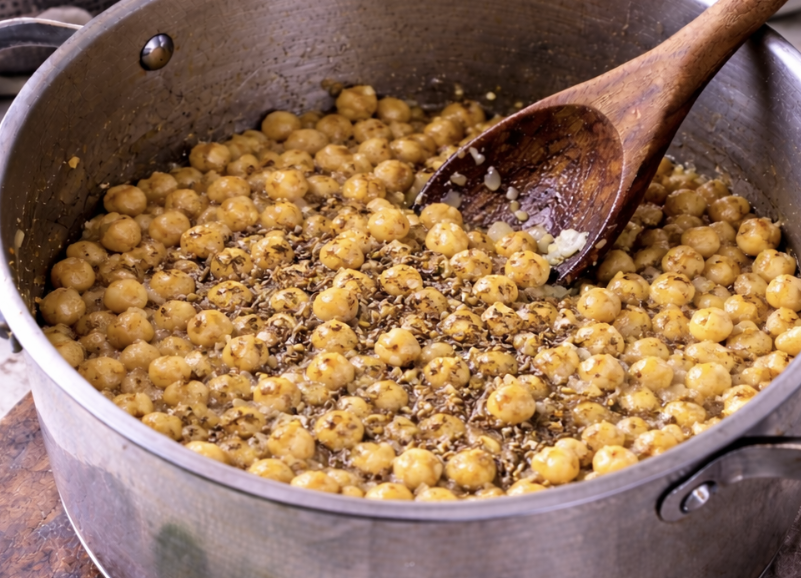 Spinat-Kichererbsen-Suppe mit Knoblauch_3